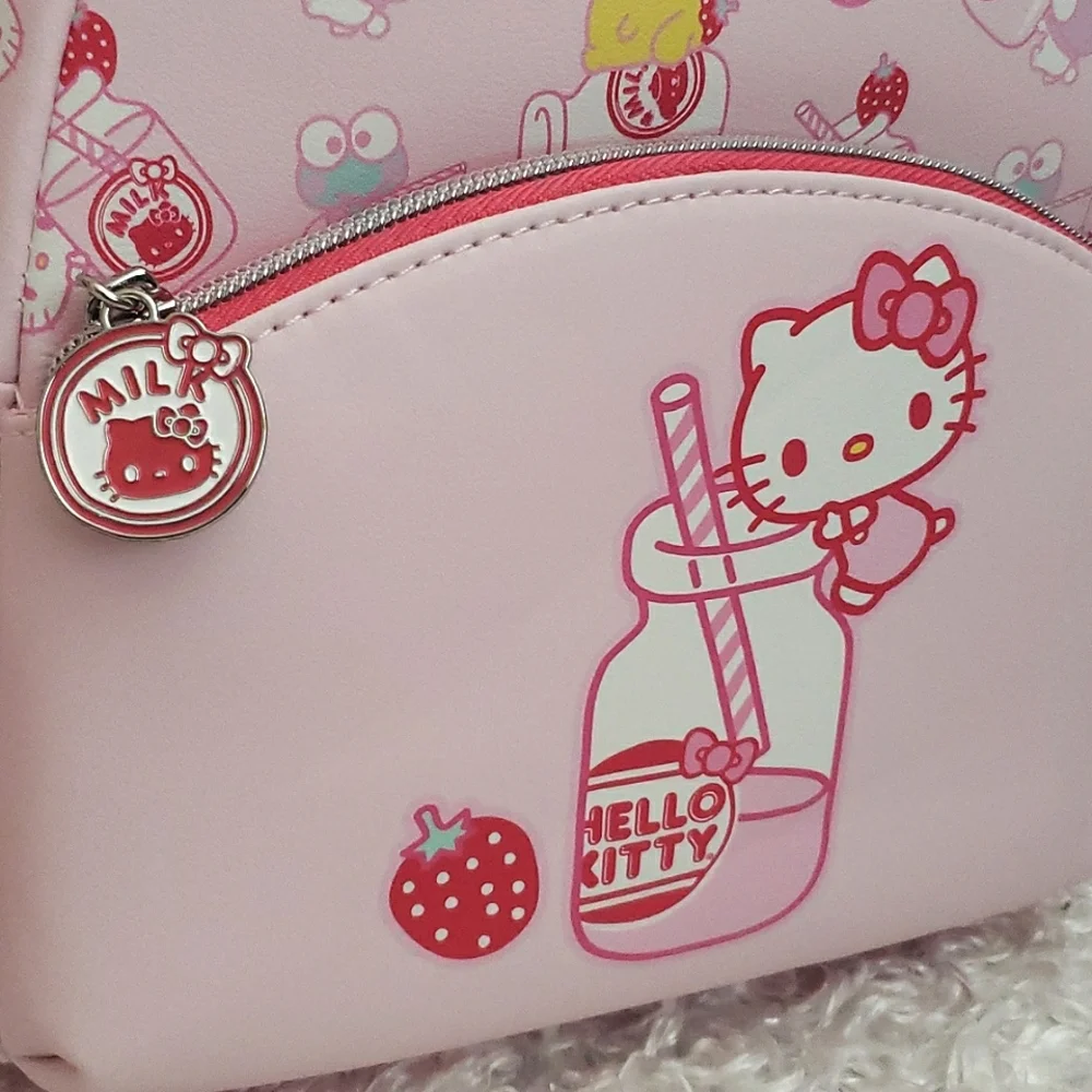 NWT Loungefly Hello Kitty Sanrio Kawaii Strawberry Milk Backpack
